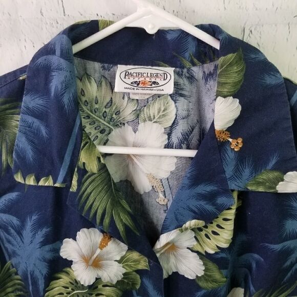 Pacific Legend Short Sleeve Hawaiian Shirt. - Picture 2 of 9
